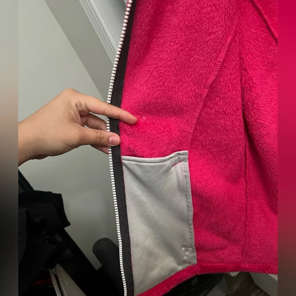 The North Face Girls Osito Fleece Pink Jacket - Picture 3 of 5